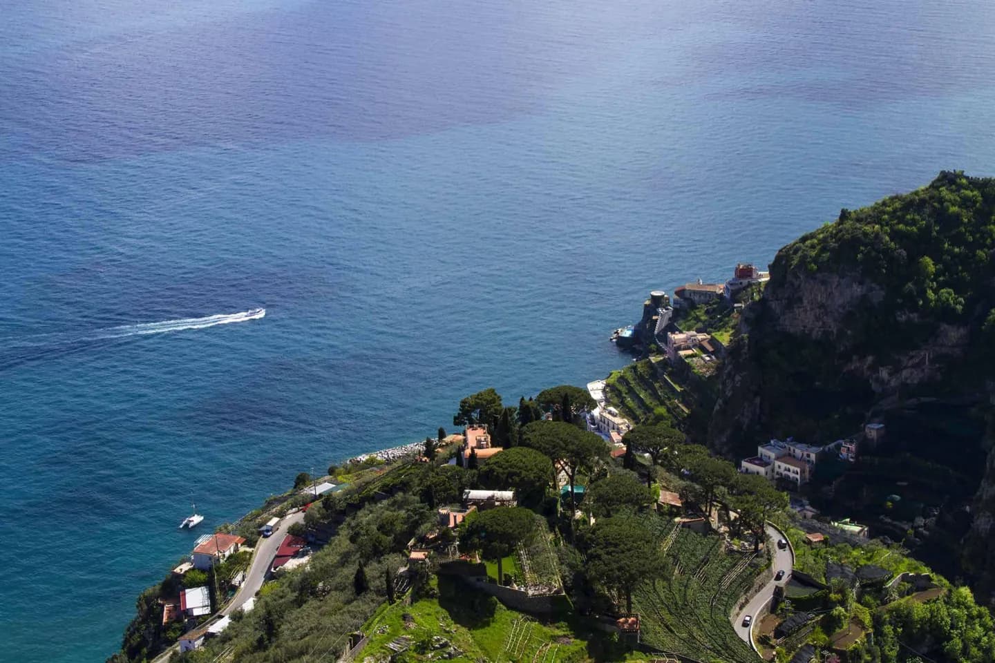 Ravello above the coast
