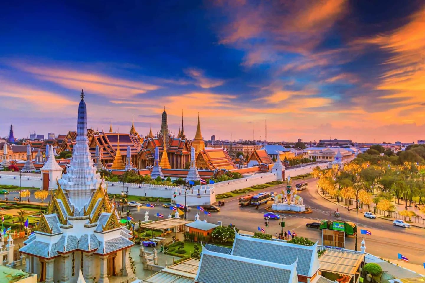 O cenário de Bangkok