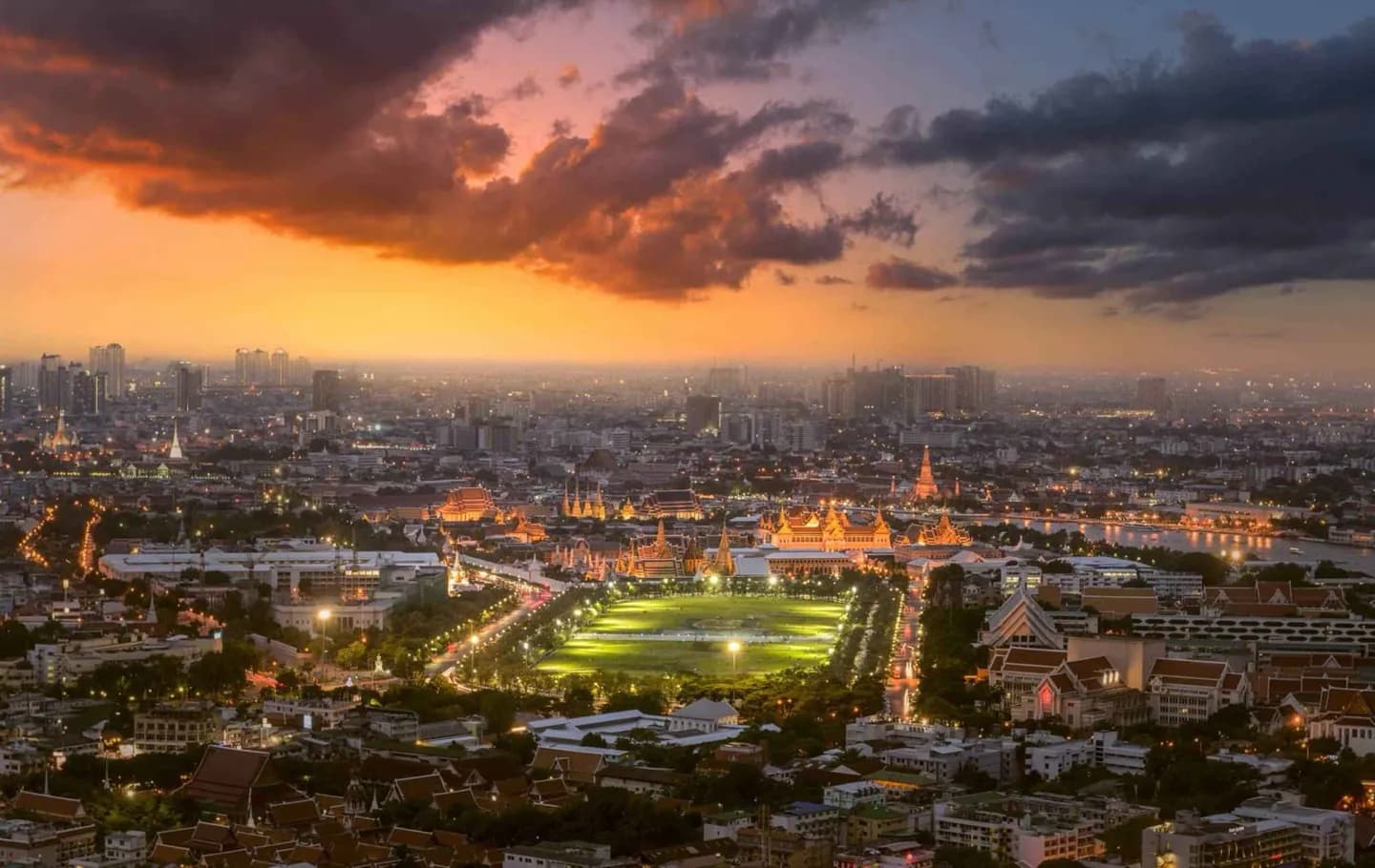 Rattanakosin am Abend · 2