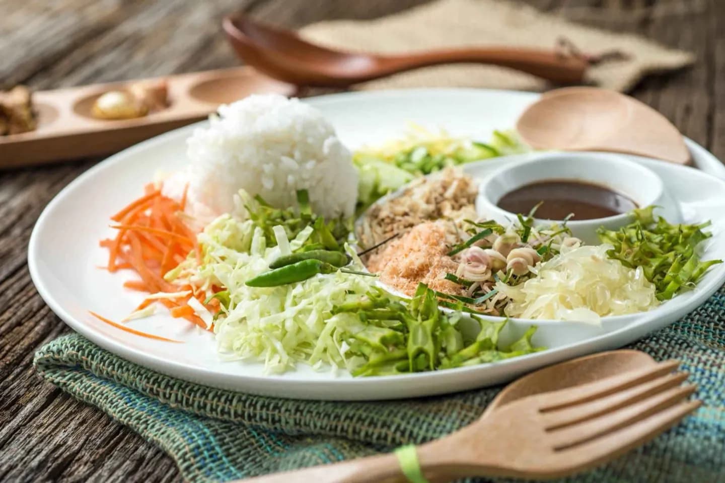 Eating Thai food in Bangkok