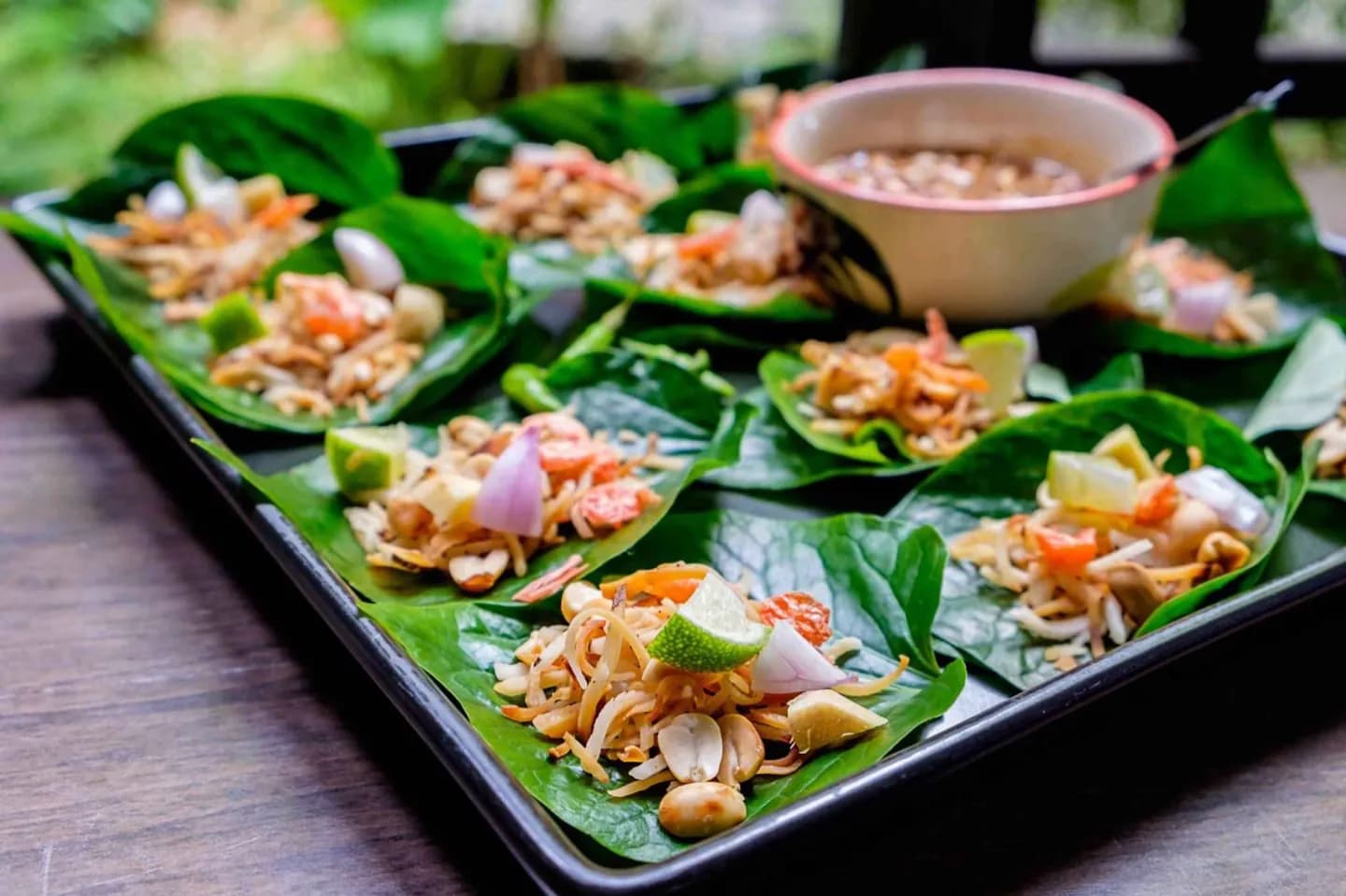 Eating Thai food in Bangkok · 2