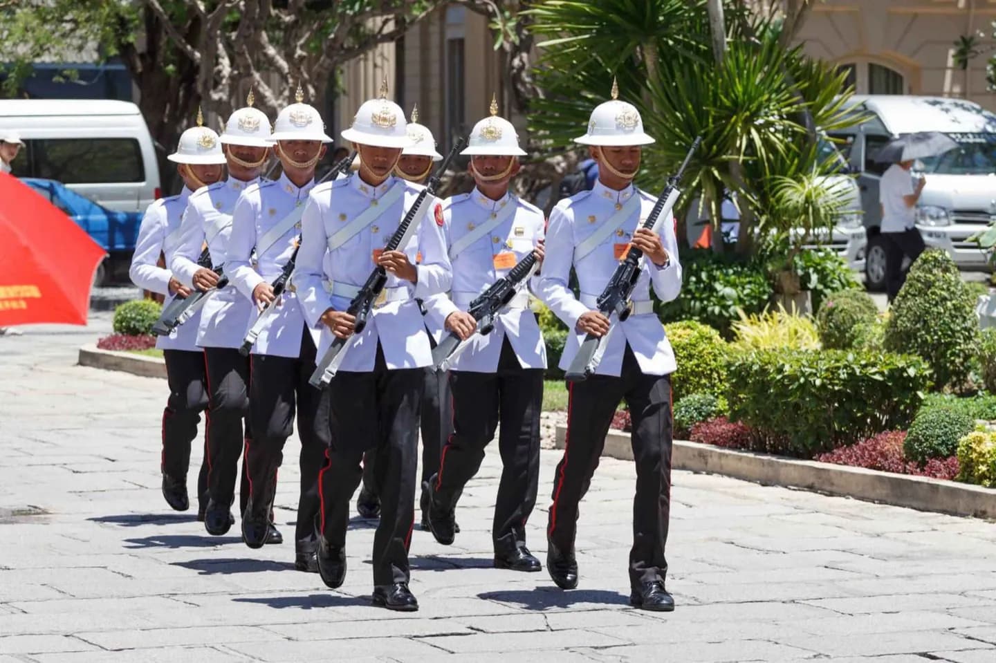 Défilé des gardes royaux thaïlandais · 2