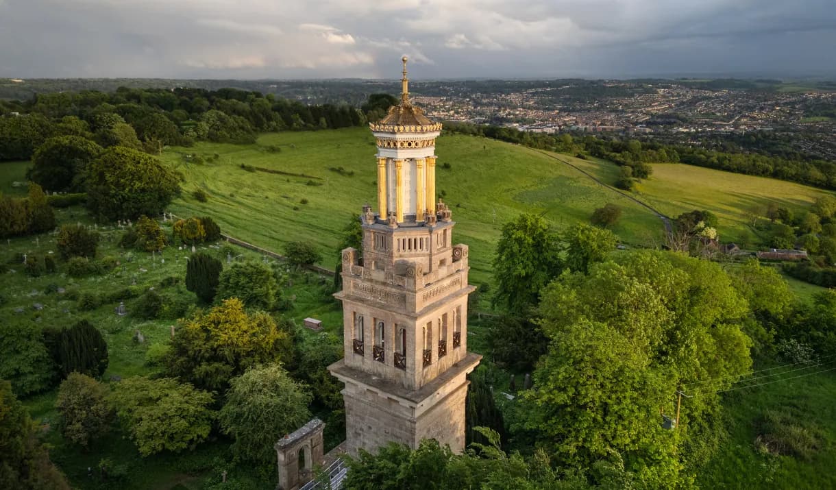 Lansdown hill to the Georgian crescents