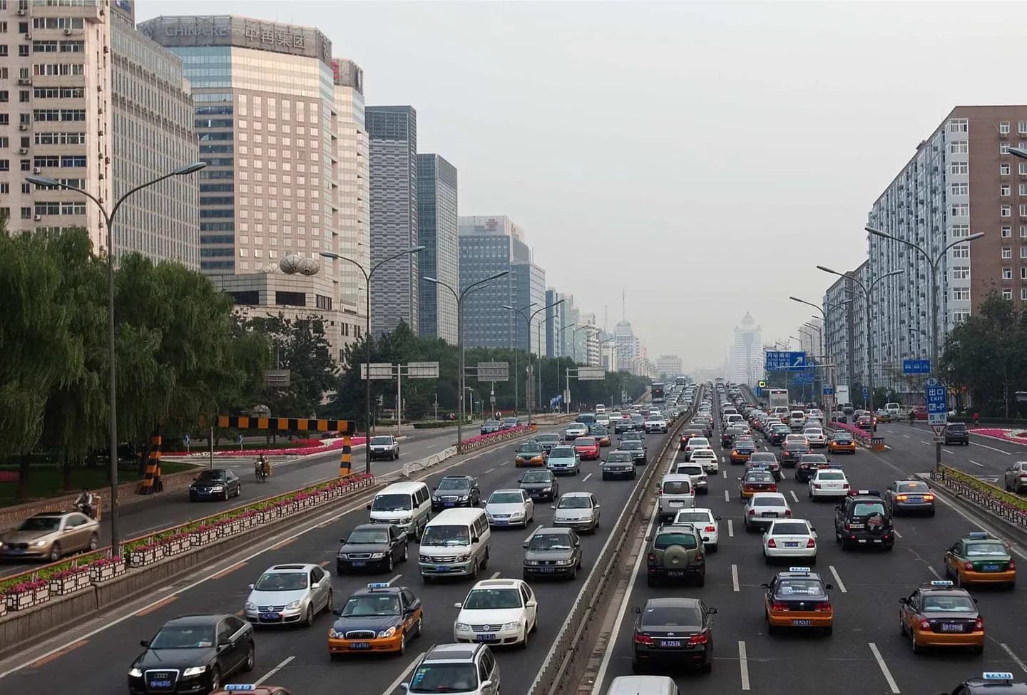 Usando taxis en Beijing