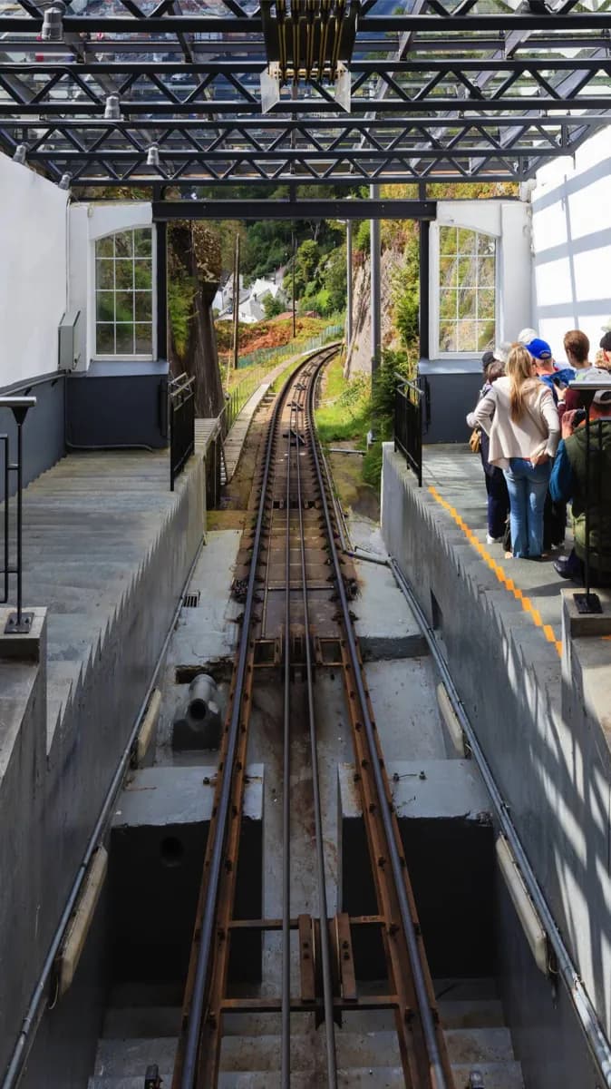 Fløibanen Standseilbahn · 2
