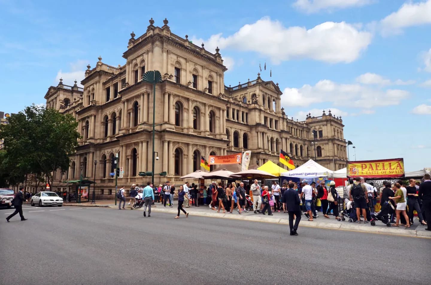 Wie Brisbane um den Fluss herum wuchs