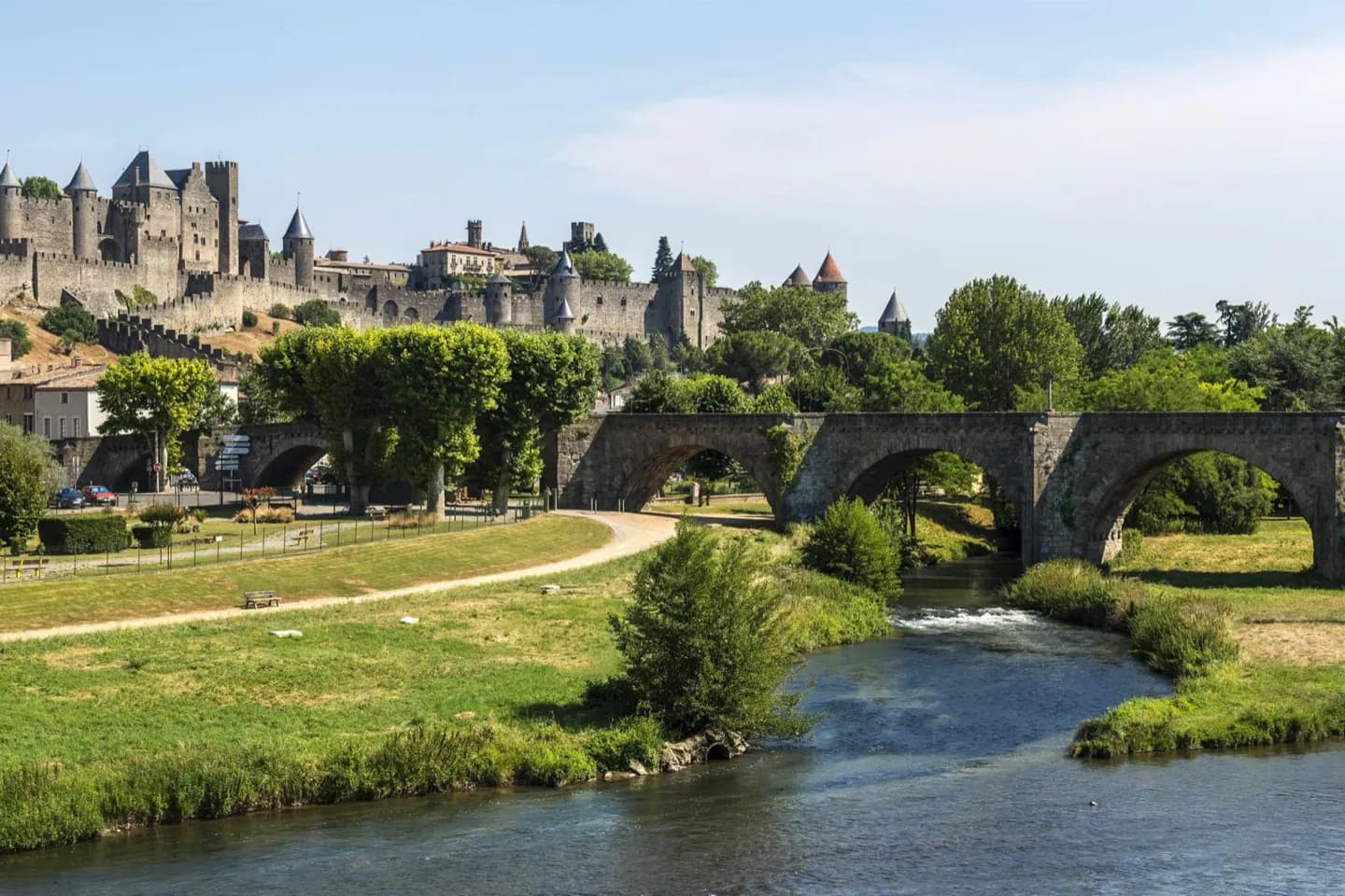 Fiume Aude a Carcassonne