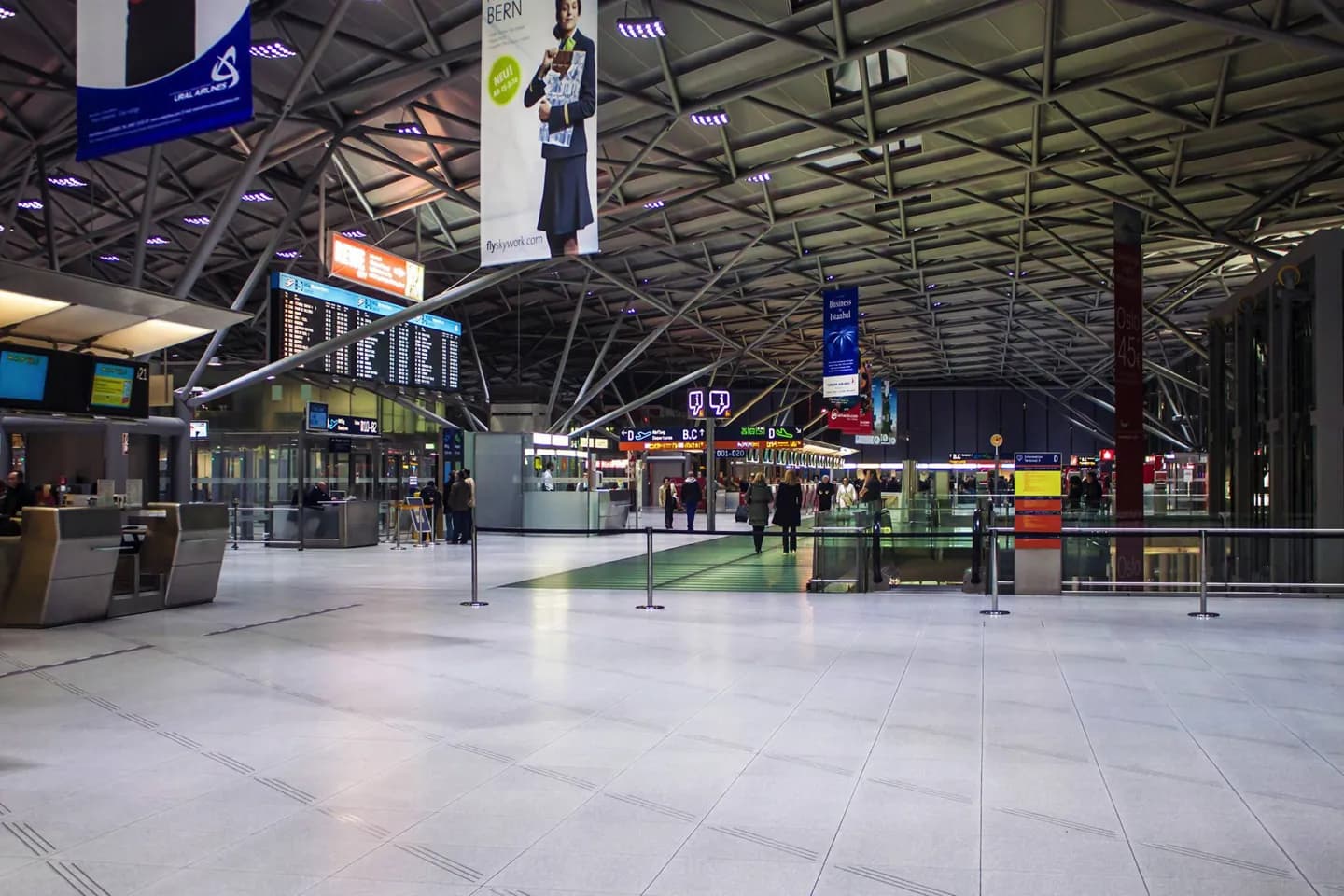 Ankunft in Köln mit dem Flugzeug