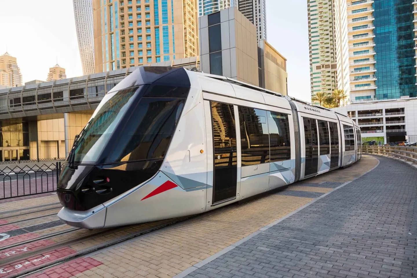 Dubai Tram Along the Marina · 2