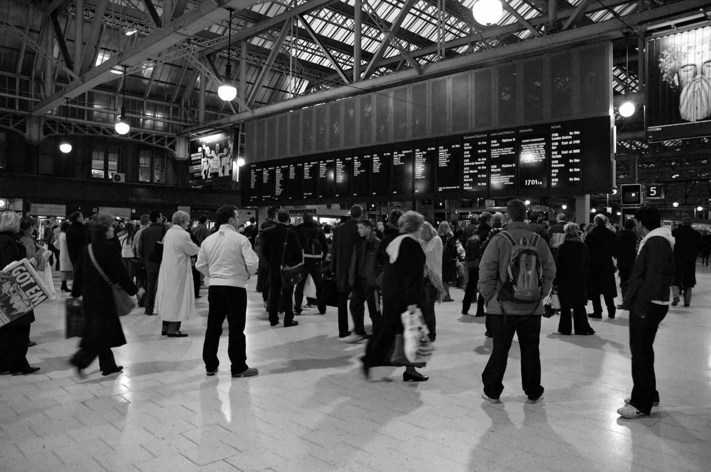 Chegando em Glasgow de trem