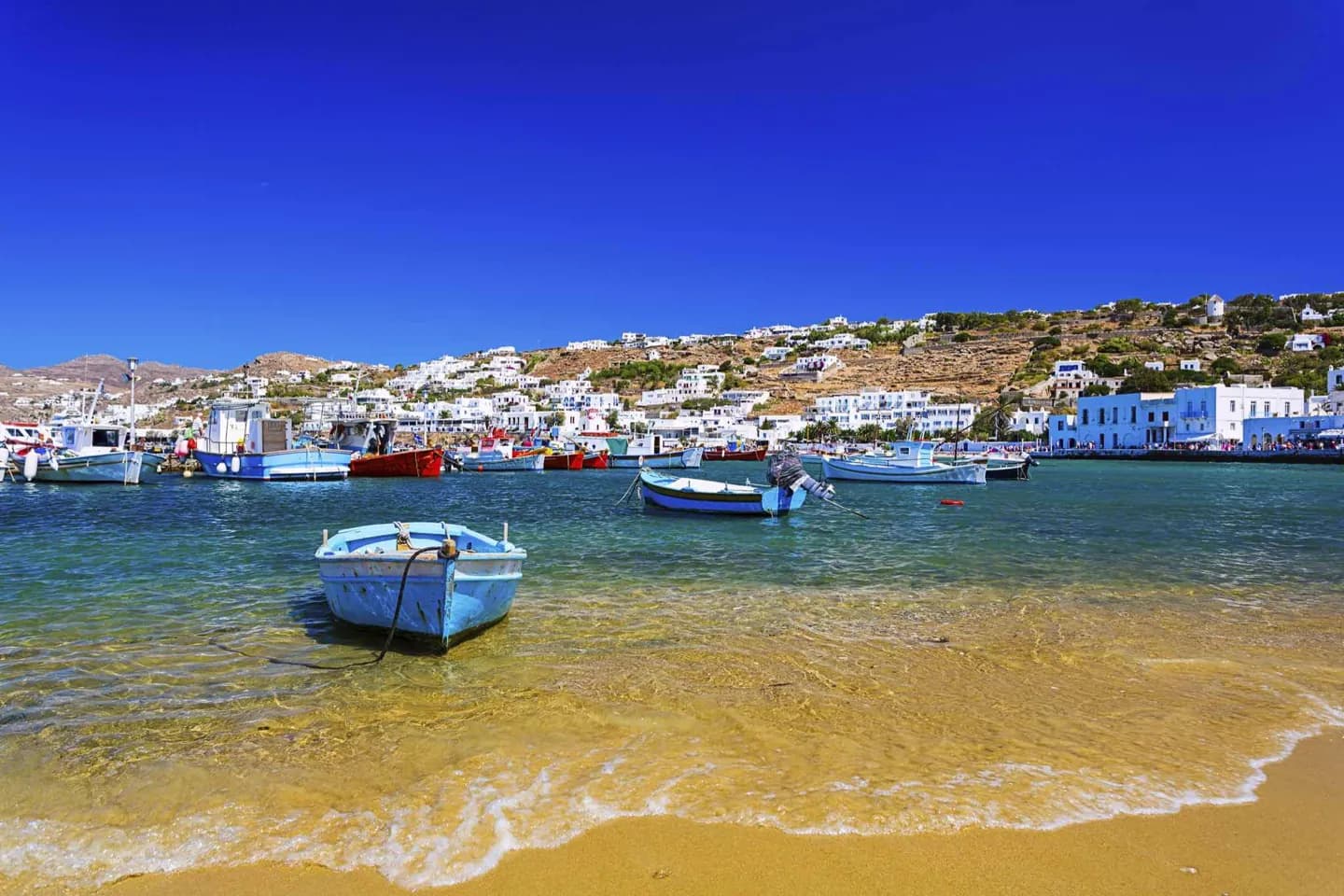 Terrain et vent de Mykonos · 2