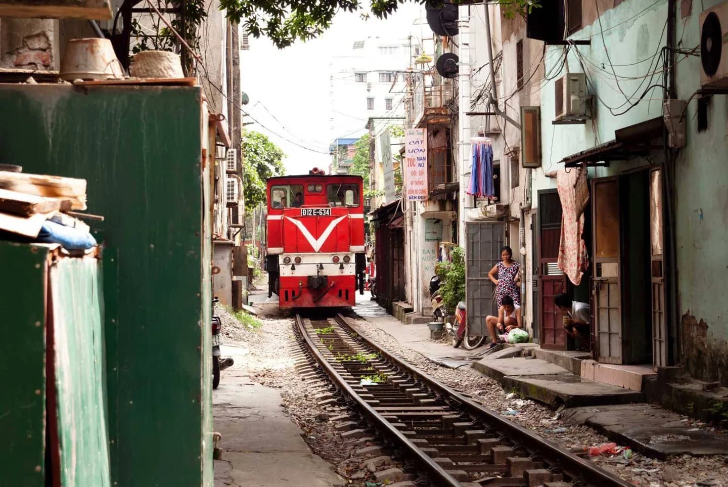 Arrivée à Hanoi en train · 2