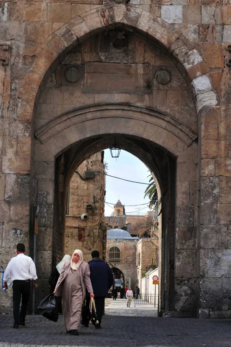 Spaziergang in der Altstadt von Jerusalem · 2