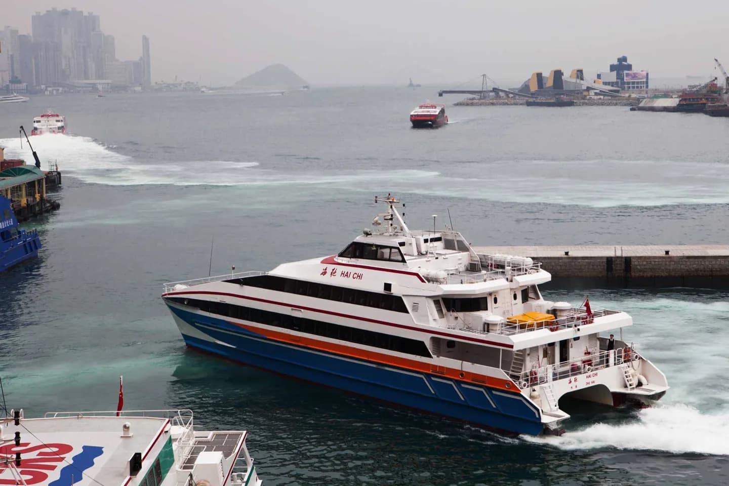 Arriving by ferry · 2
