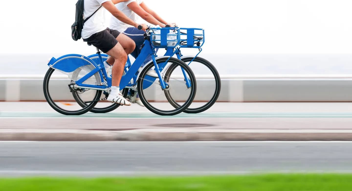 Walking and cycling in Nice · 2