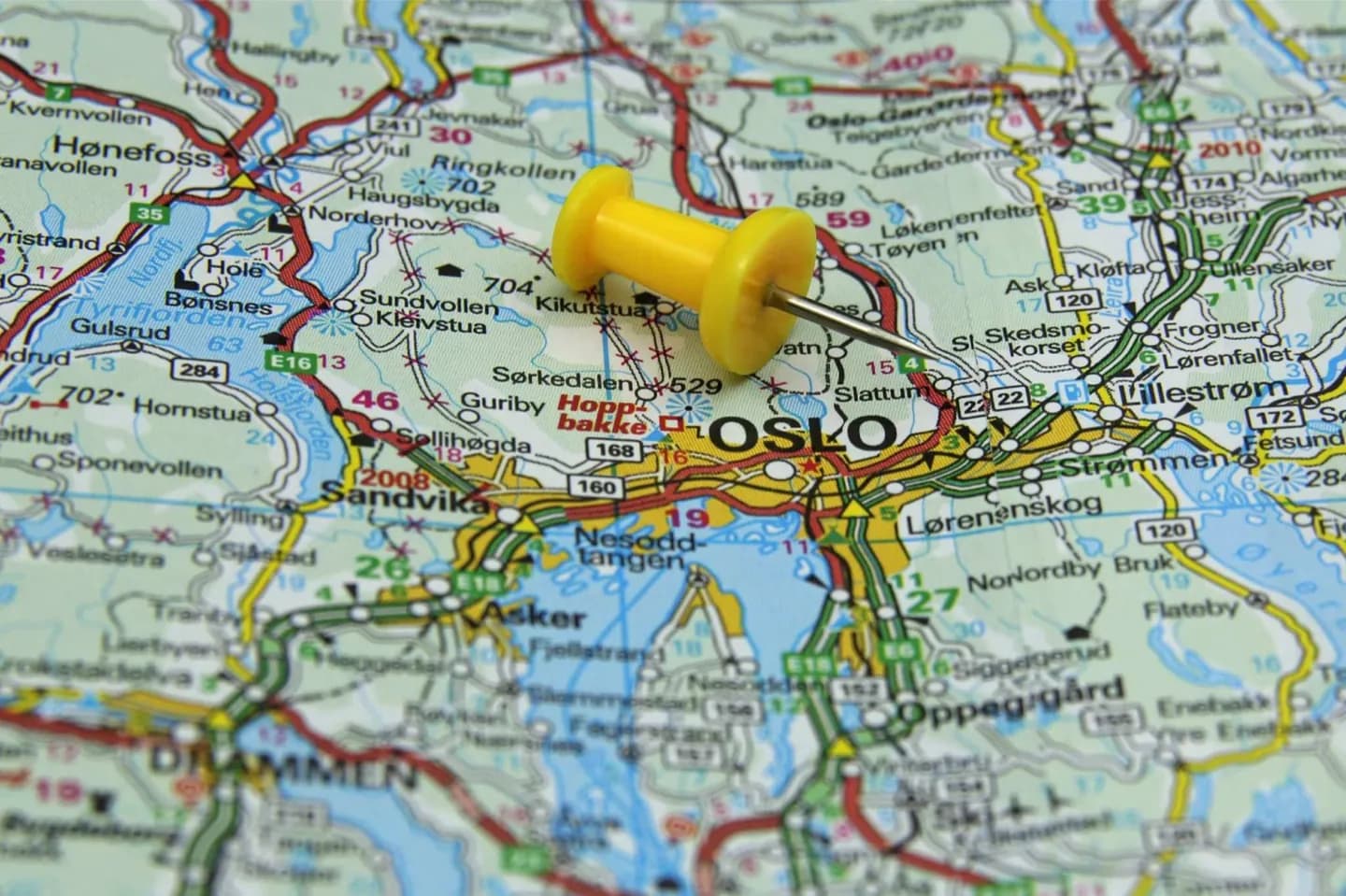 Arrivo a Oslo in pullman