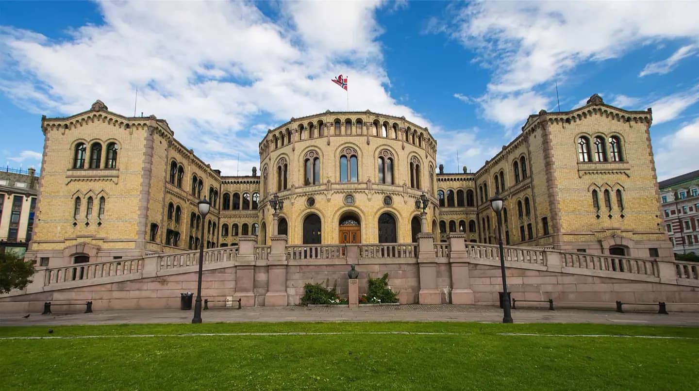 Gebäude des norwegischen Parlaments · 2
