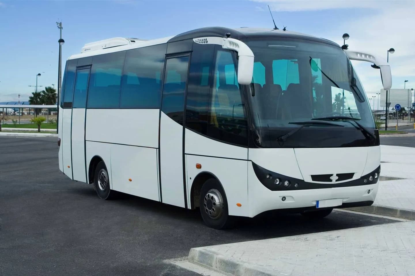 Ankunft mit dem Bus