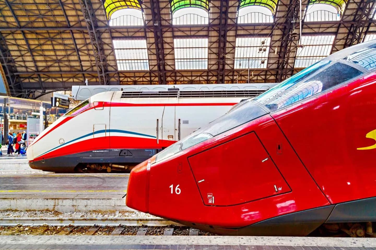 Trains and trams