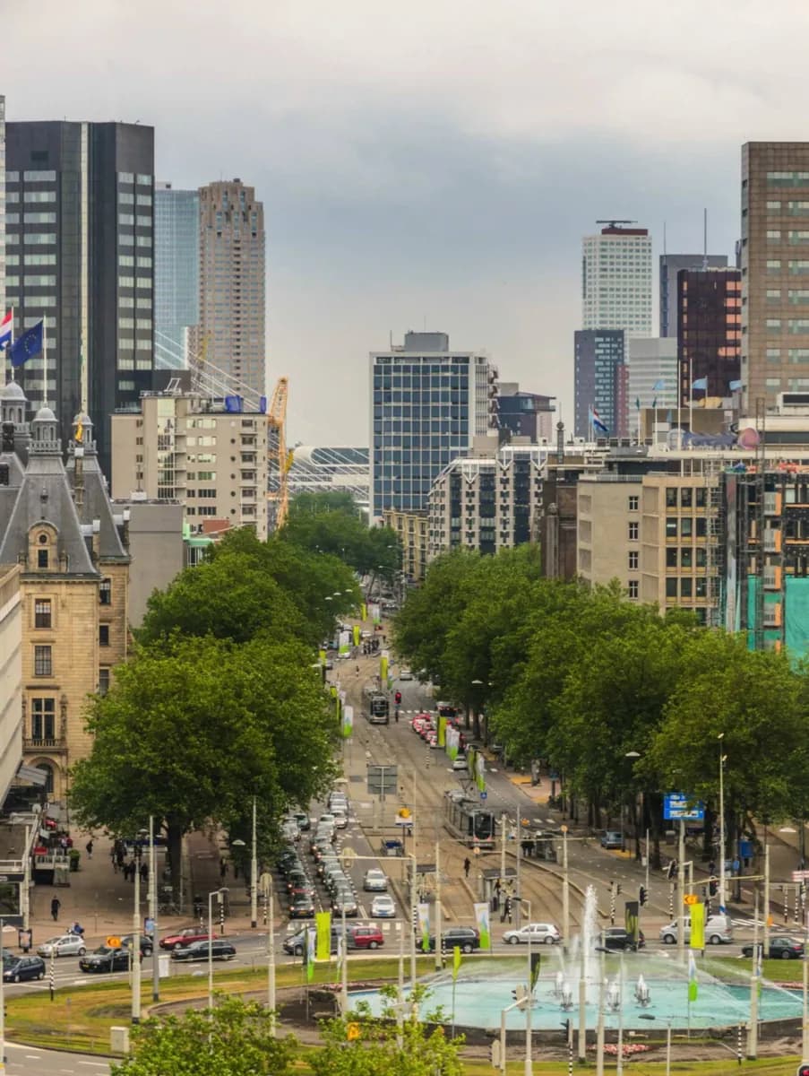Driving into Rotterdam · 2