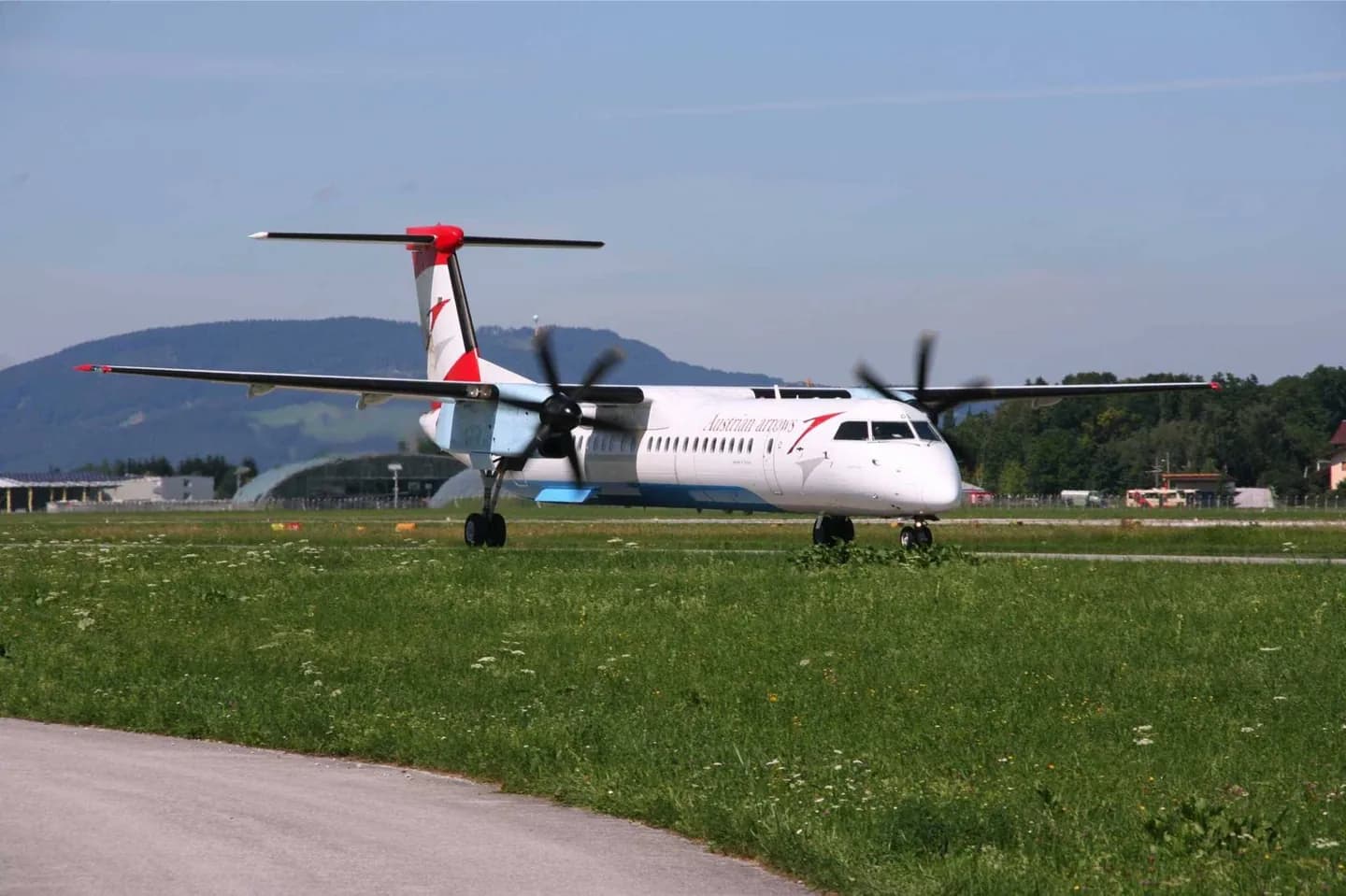 Llegando a Salzburgo en avión · 2