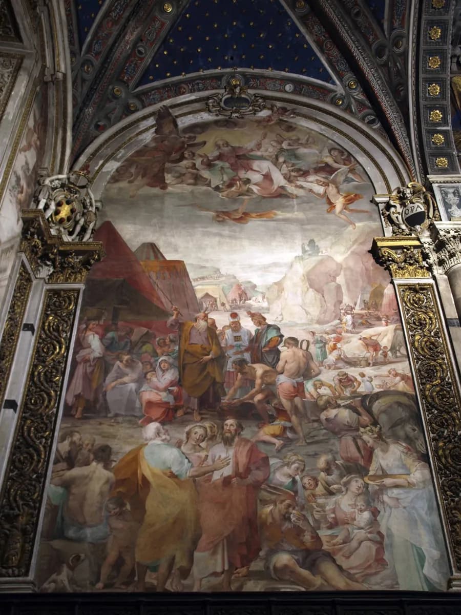 Sculpture inside Siena Cathedral