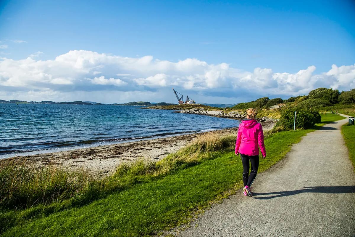 A family shore day on Hundvåg