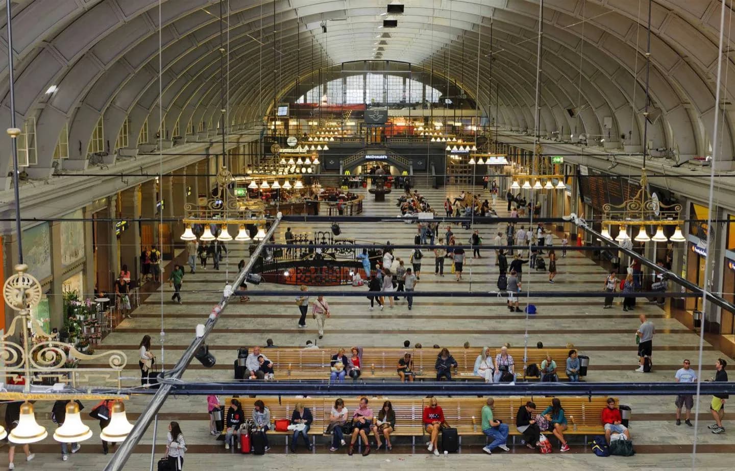 Ankunft in Stockholm mit dem Zug