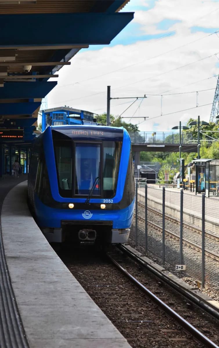 Ankunft in Stockholm mit dem Zug · 2