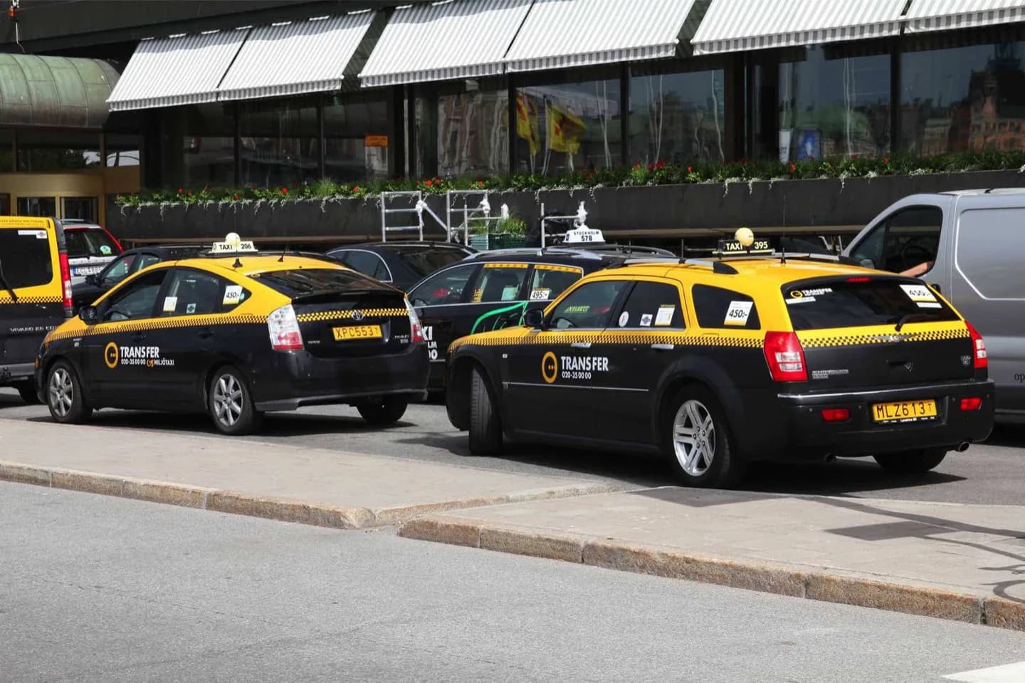 Mit dem Taxi in Stockholm · 2