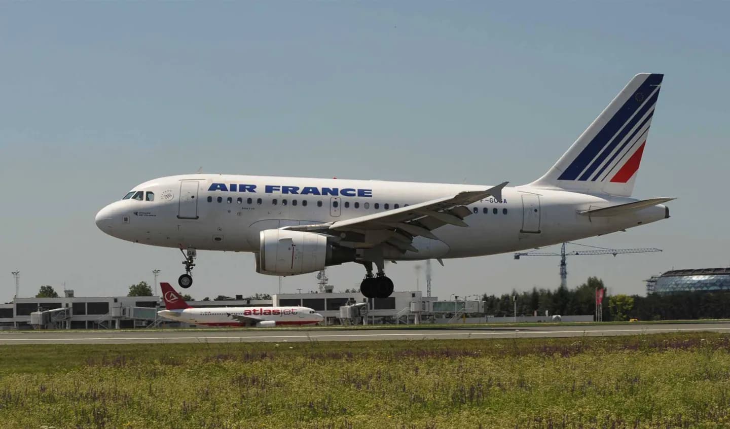 Chegando em Estrasburgo por avião