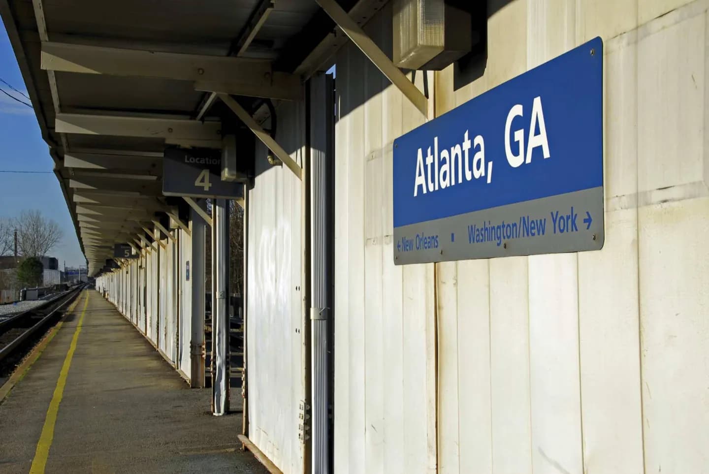 Llegando a Atlanta en tren