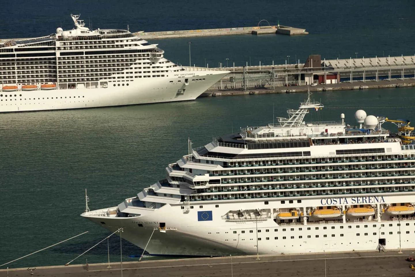 Arriving in Barcelona by Boat