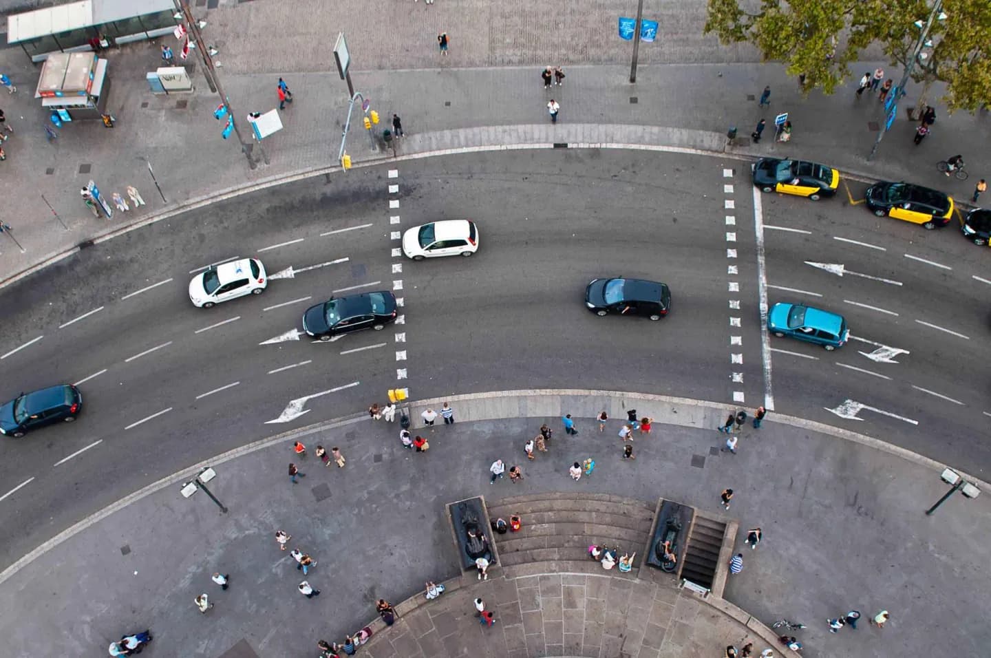 Arriving in Barcelona by Road