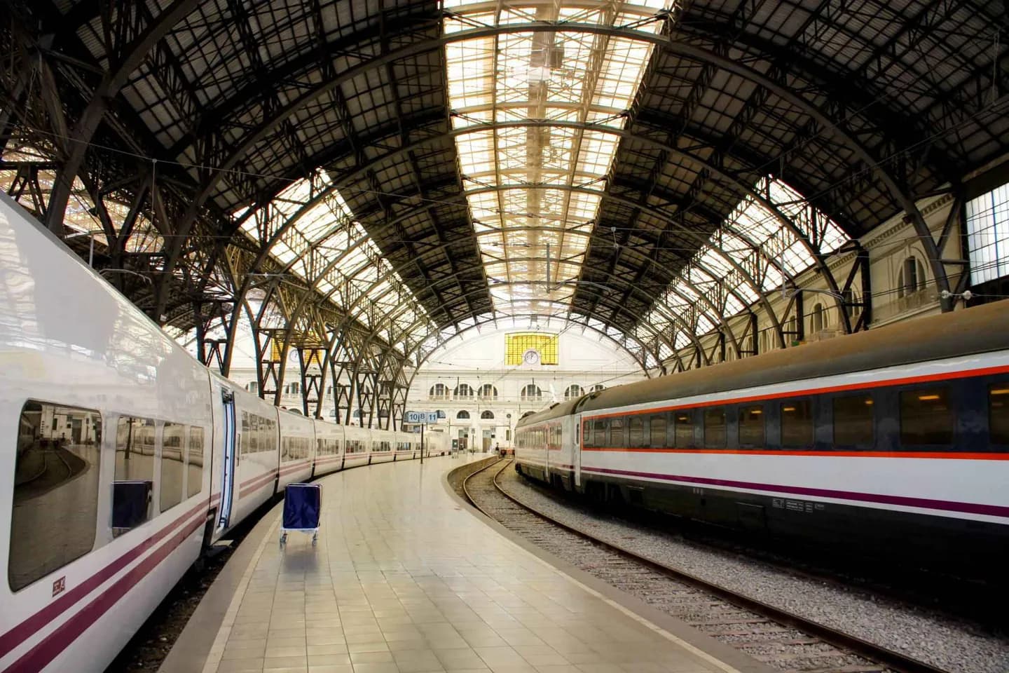 Arriving in Barcelona by Train