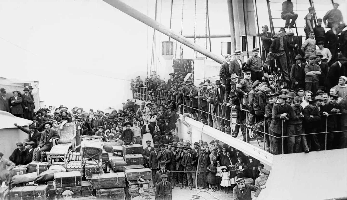 Die Seereise und die Kluft zwischen Passagierklassen