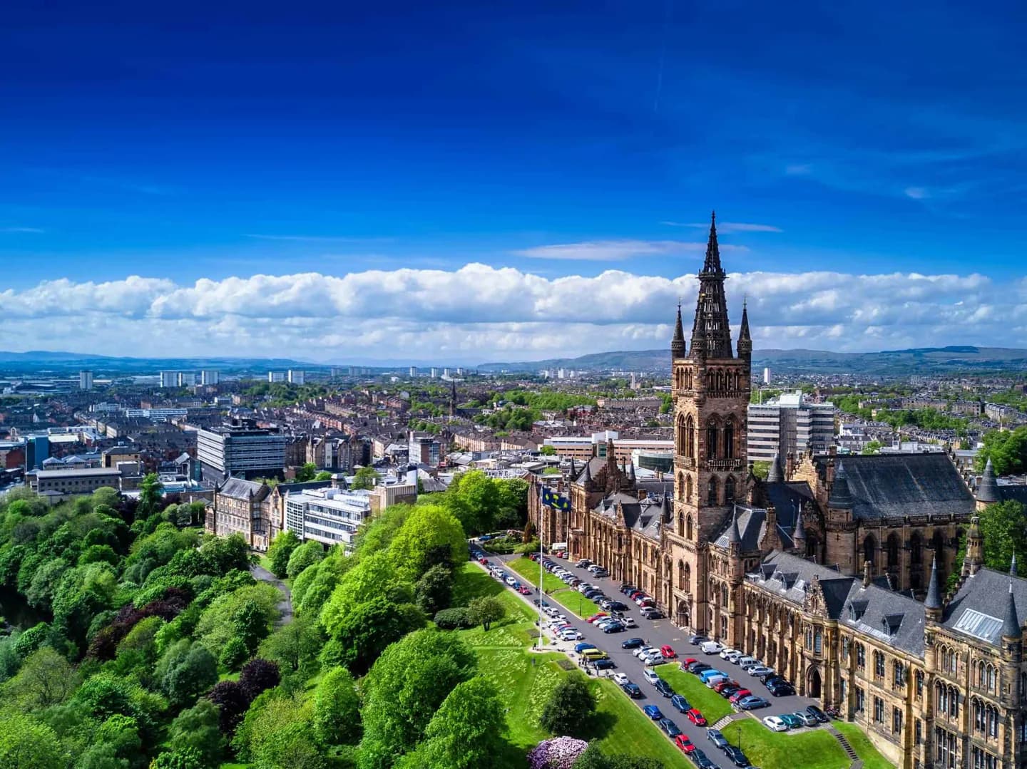 Entorno del río de Glasgow y clima cambiante
