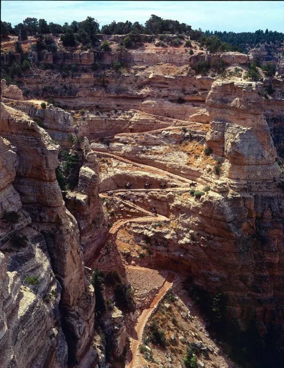 Point de départ du sentier du sud de Kaibab