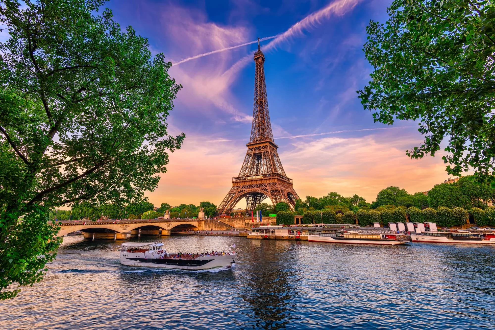 Paris · the Eiffel Tower and the Seine