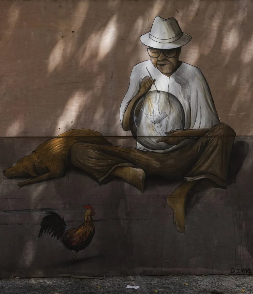 Santos, Caretas et peinture portoricaine