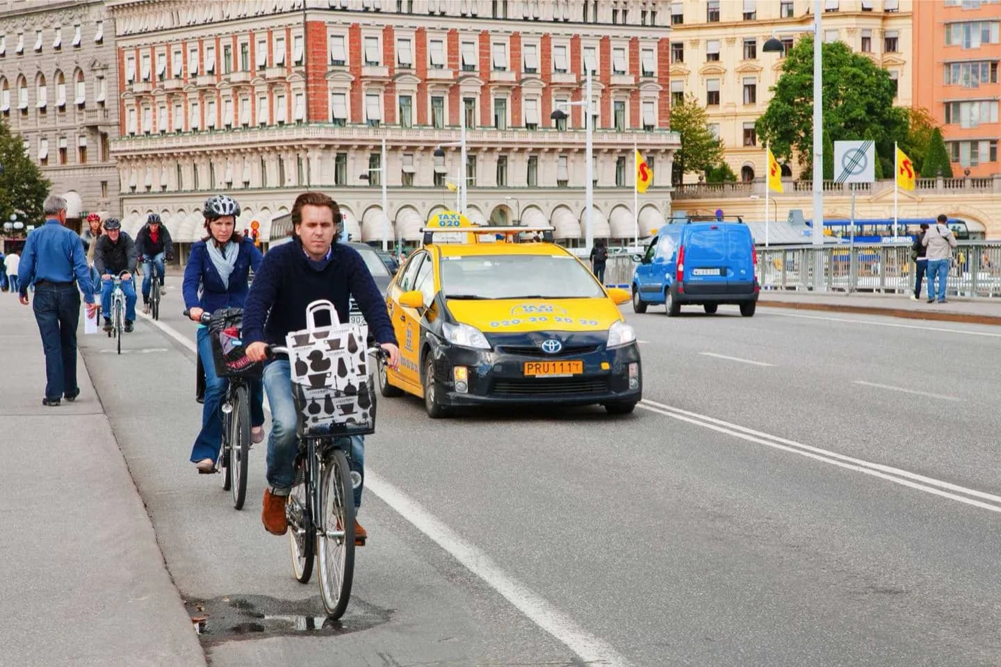 Mit dem Taxi in Stockholm