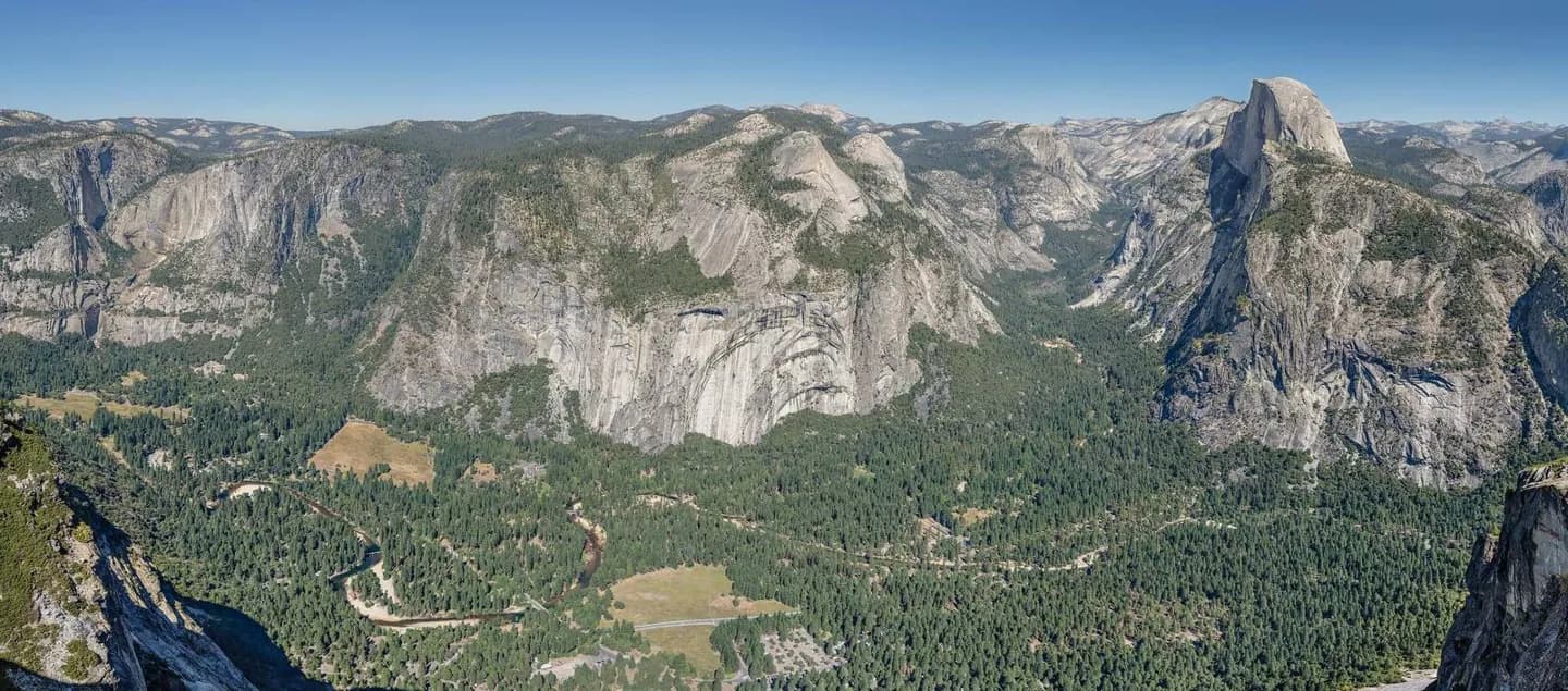 Glacier Point Road und South Rim Trails