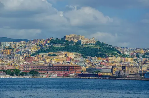 Naples, the gulf and the volcanoes