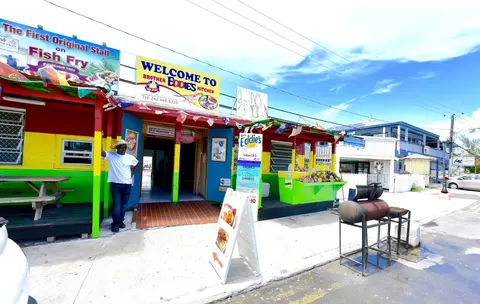 Pescado frito de Arawak Cay