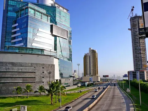 Lecture de la carte du quartier de Panama City · 2