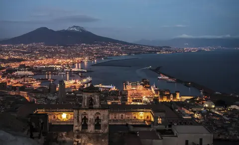 Naples, the gulf and the volcanoes · 2